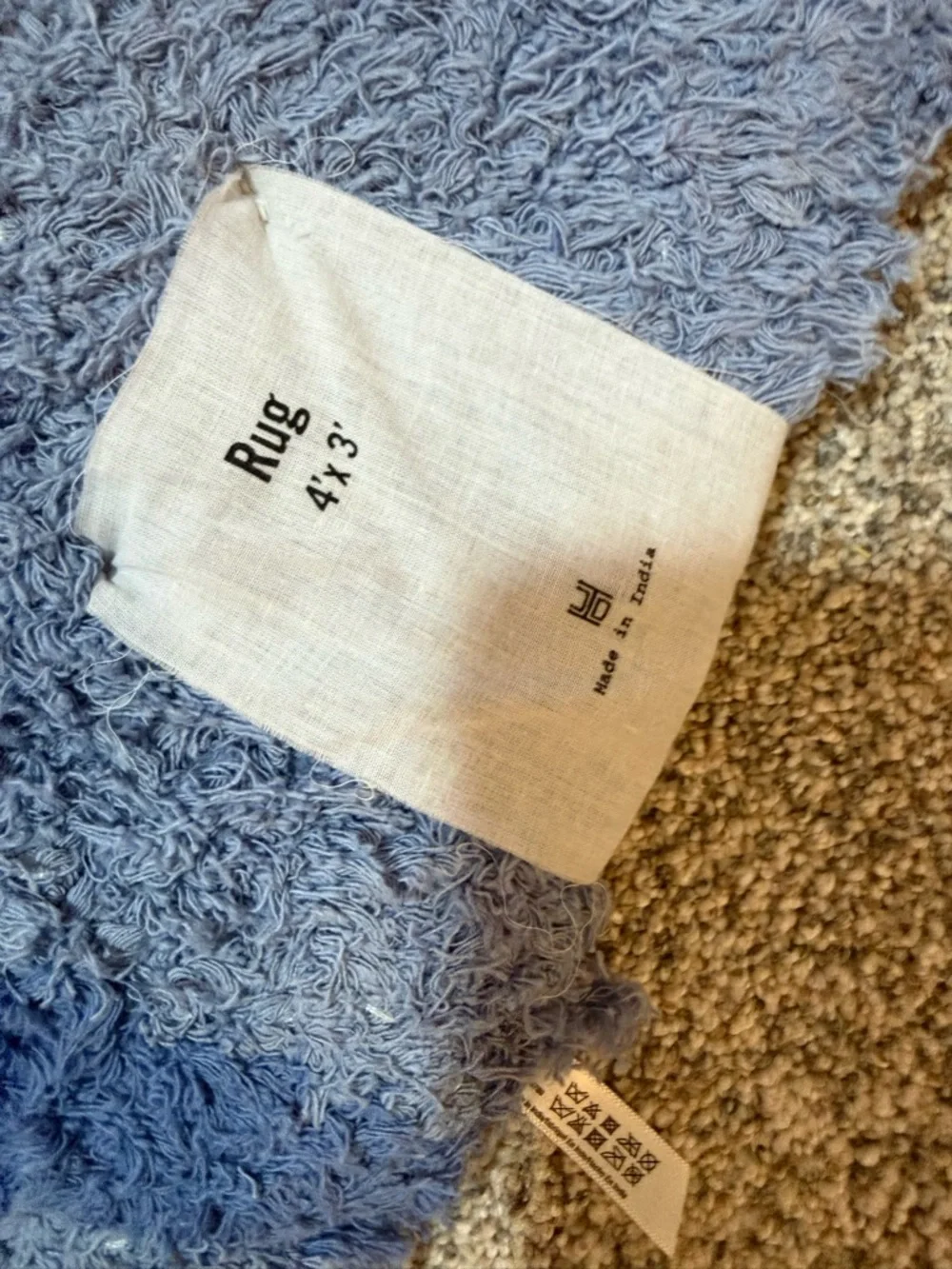 Urban Outfitters Blue Bow Shaped Bath Mat